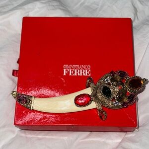 Gianfranco Ferre Decorative Dagger with Jewel Accents